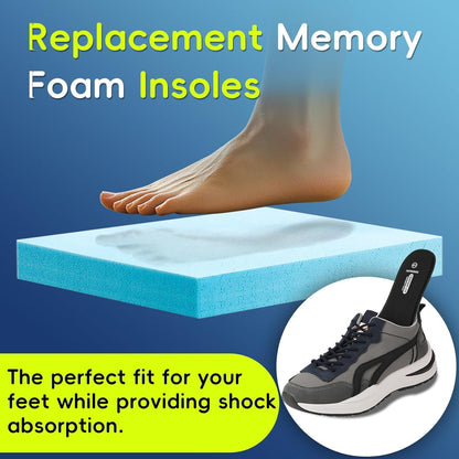 Memory Foam Einlegesohlen Schwarz EU37 für Damen & Herren