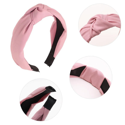 4er Pack breite geknotete Stirnbänder Haarreifen Damen