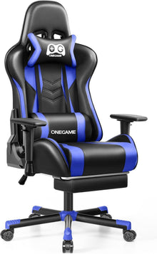 Ergonomischer Gaming Stuhl mit verstellbaren Armlehnen & PU-Leder