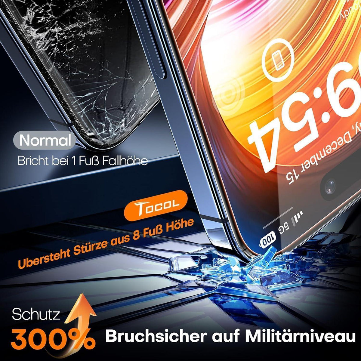 Schutzfolie für iPhone 13/13 Pro/16e mit Sichtschutz