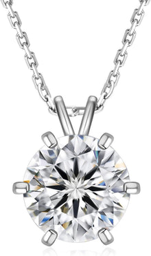 Moissanite Diamant Kette Damen inkl. Anhänger VVS1 Reinheit, 3ct