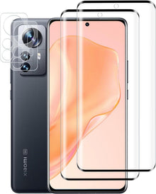Panzerfolie und Kamera Displayschutz für Xiaomi 12/12X, 2+2 Stück, 9H