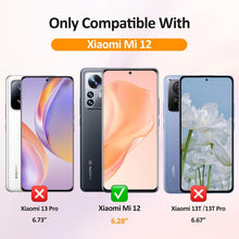Agedate Panzerglas Xiaomi 12/12X Schutzfolie 4K HD 9H Härte