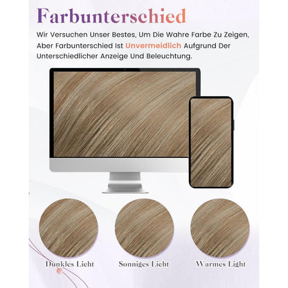 Echthaar Pferdeschwanz Blond Haarverlängerung Zopf 30cm