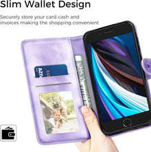 Handyhülle iPhone SE 2022/2020 7/8 Leder Flip Wallet Case