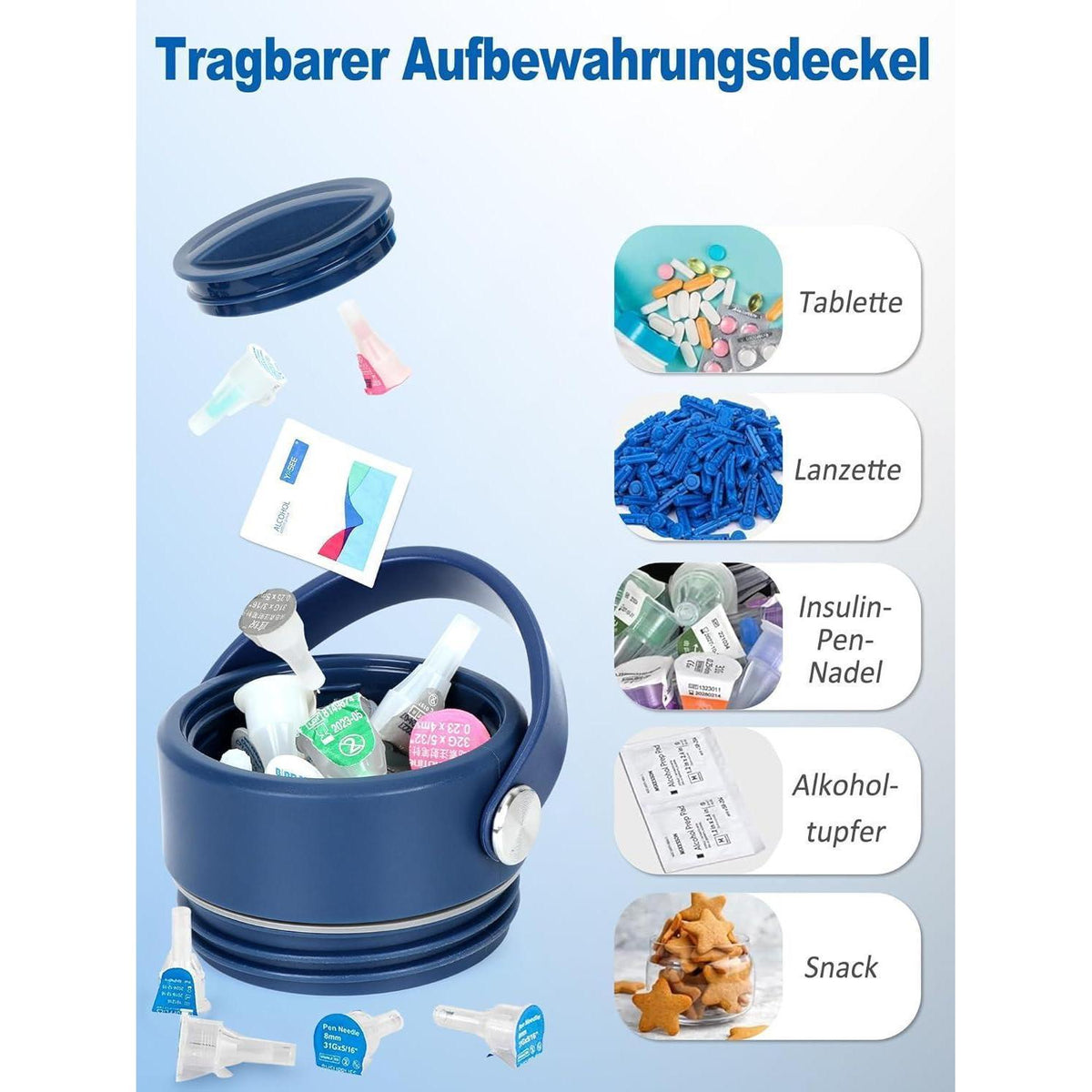 Insulin Pen Kühltasche – 48 Stunden Kühlung & TSA-zugelassen