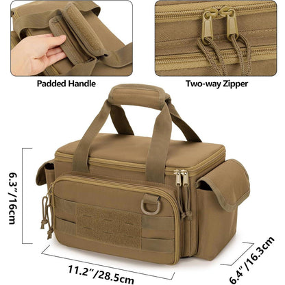 Kleine Werkzeugtasche Khaki mit gepolstertem Boden