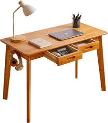 Holz-Schreibtisch mit Schublade und Hängestange, Kleiner Computertisch