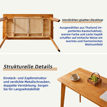 Holz-Schreibtisch mit Schublade und Hängestange 100x50x75cm Kirschholzfarbe
