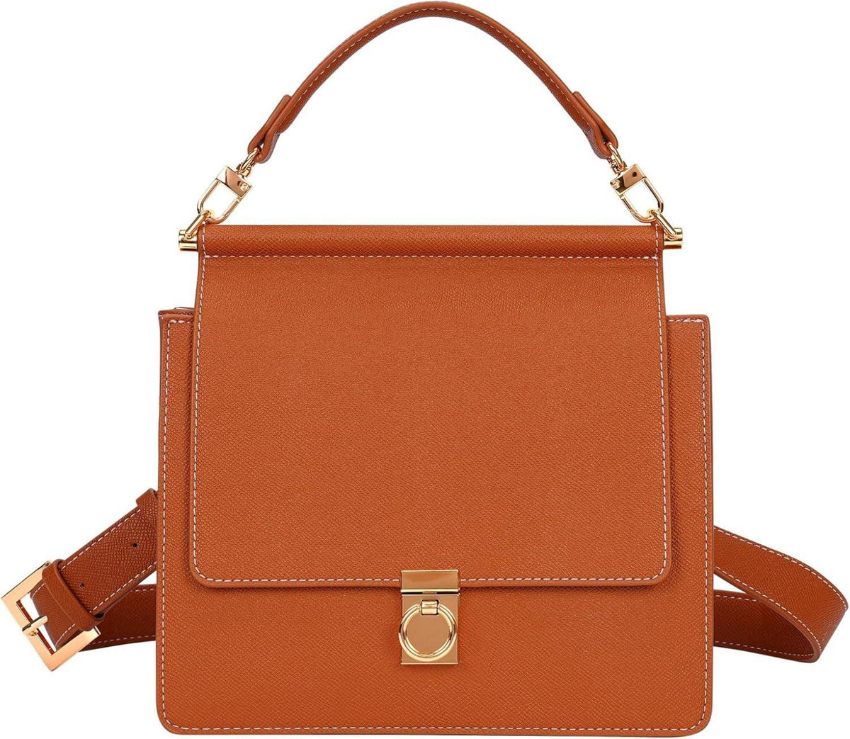 Kleine Handtasche Damen Umhängetasche Ledertasche French Style mit