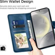 Samsung Galaxy S24 5G Lederhülle Hülle Flip Wallet PU Case
