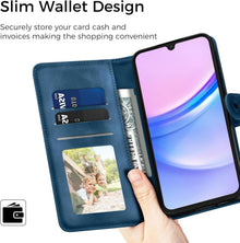 Samsung Galaxy A15 5G/4G Hülle - PU Leder Flip Wallet Case