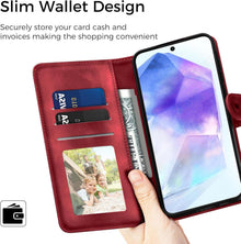 Samsung Galaxy A55 5G Lederhülle Flip Wallet Case