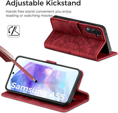Samsung Galaxy A55 5G Flip Wallet Hülle mit Standfunktion und