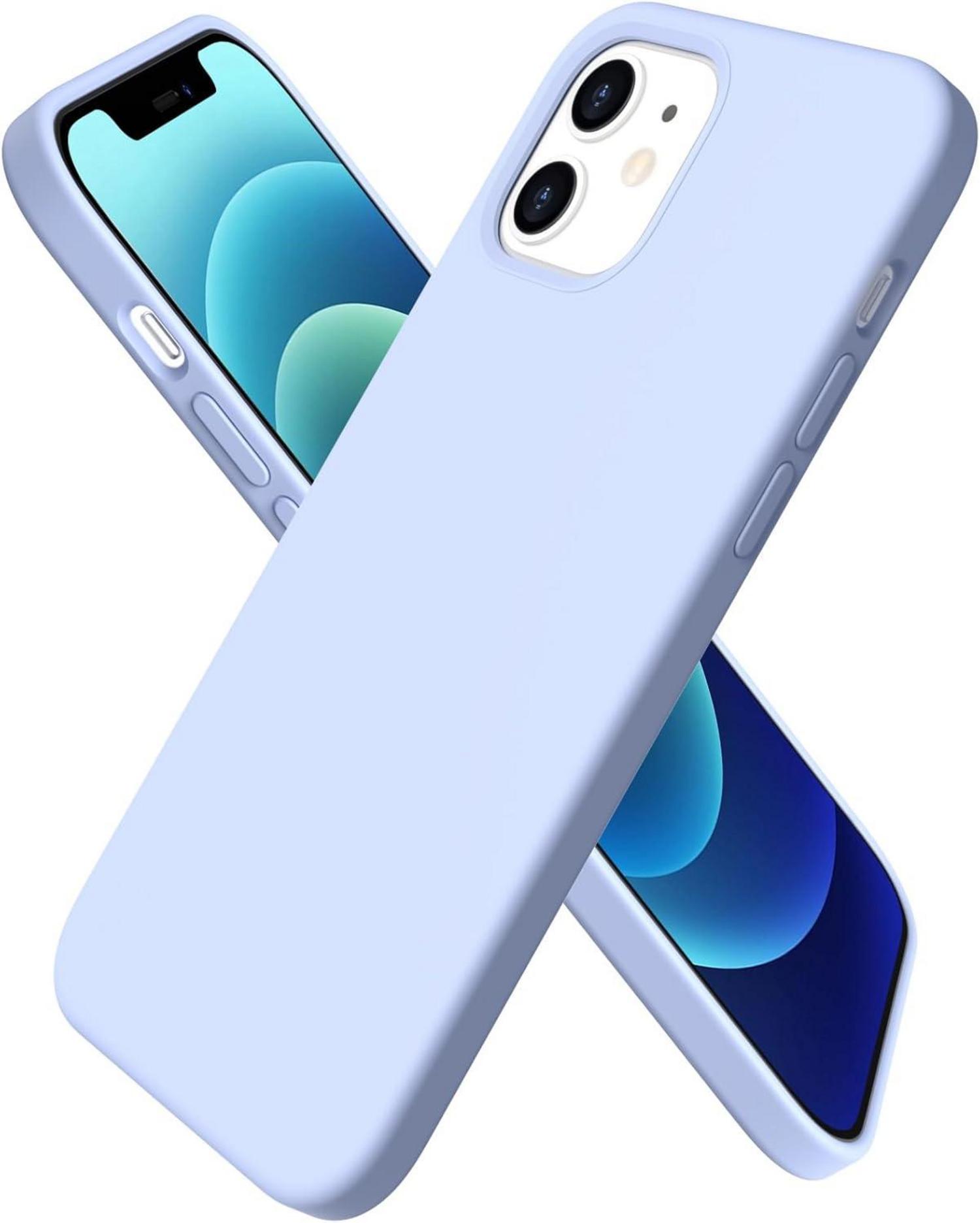 iPhone 12 Pro 6,1 Silikon Case Flüssig Silikon Hülle Vollschutz Blau