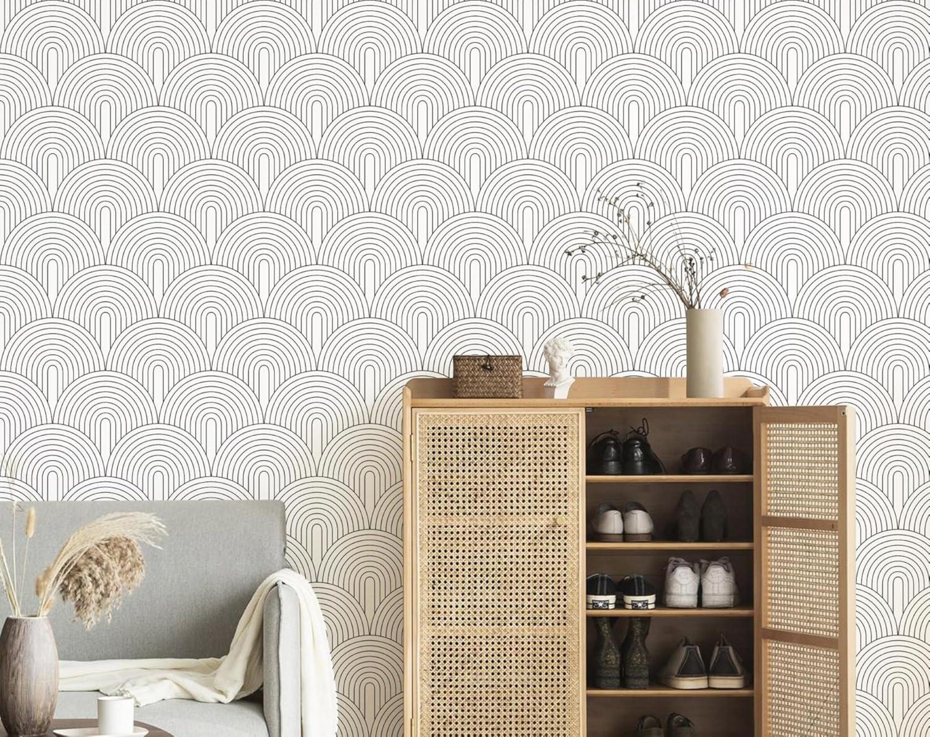 Selbstklebende Tapete 3L m Modernes Streifen Wandpapier