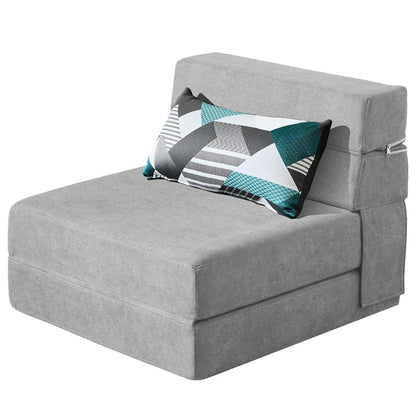 Schlafsessel 70x190 cm mit Memory Schaum & Kissen – Gästesofa