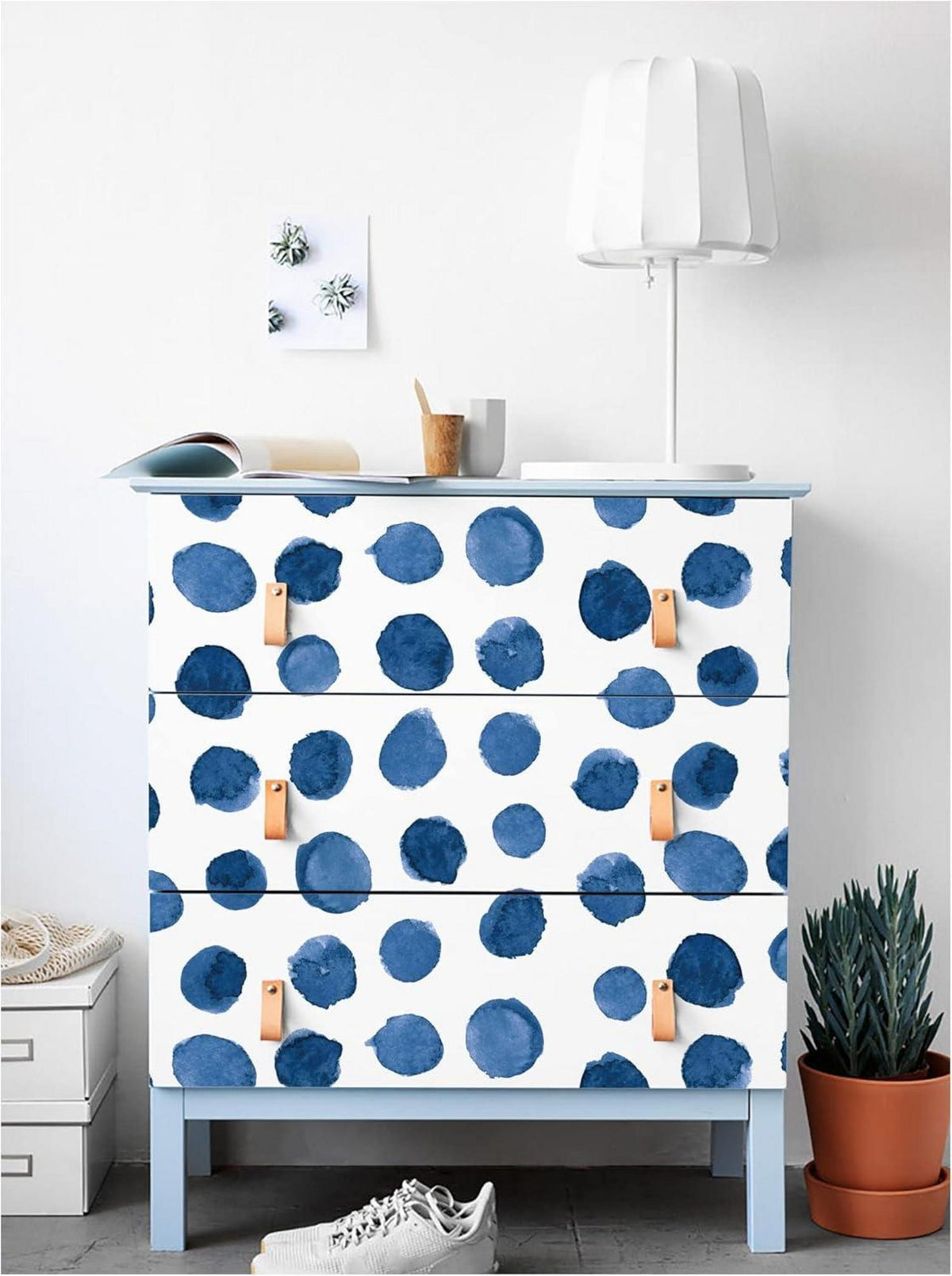 Selbstklebende Modern Spot Punkte Tapete 44cm x 1000cm