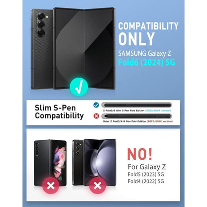 Galaxy Z Fold 6 Hülle mit S Pen Halter und Displayschutz Grün