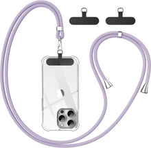 Handykette Universal mit 2 Stück Patch Lila