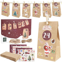 Adventskalender zum Befüllen 2024 Jahr Tüten DIY Weihnachten