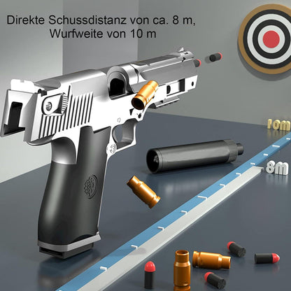 Bybykoi Kinder Spielzeug Pistole Wüstenadler M1911 Silber