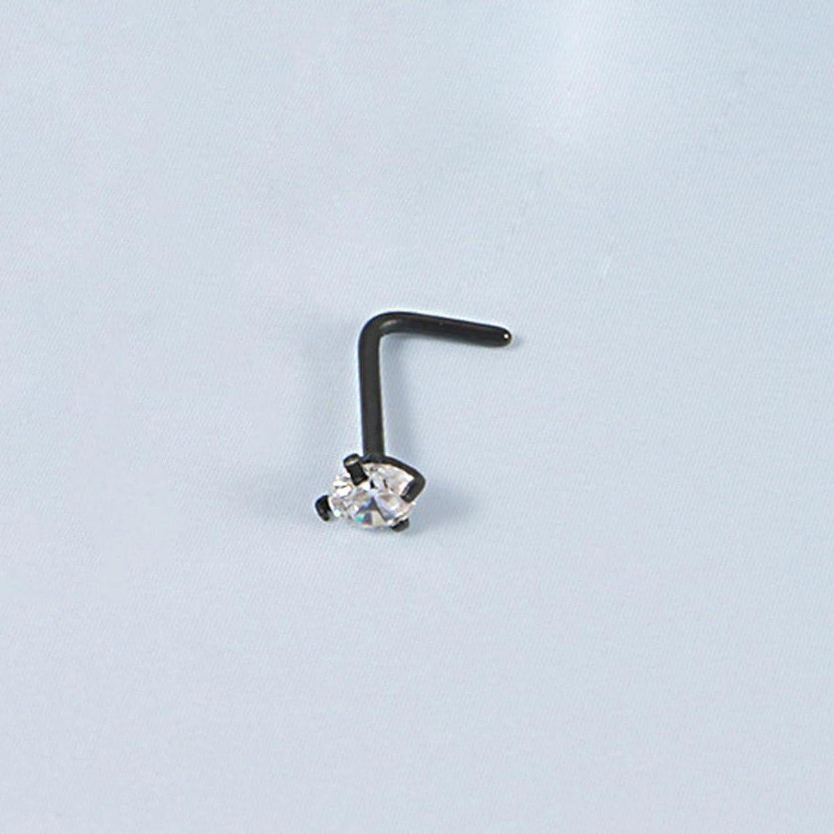 Nasenstecker Chirurgenstahl 15 Stück Schwarz | Damen Nasenpiercing Schraube Ring