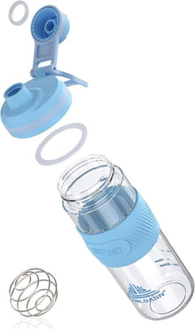 Protein Shaker 650ml Auslaufsicher Fitness Shaker BPA-frei