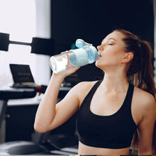 Protein Shaker für Fitness Eiweiß 650ml Blau BPA-frei