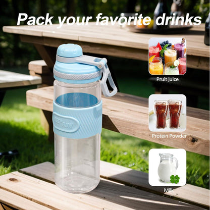 Protein Shaker 650ml Auslaufsicher Fitness Shaker BPA-frei