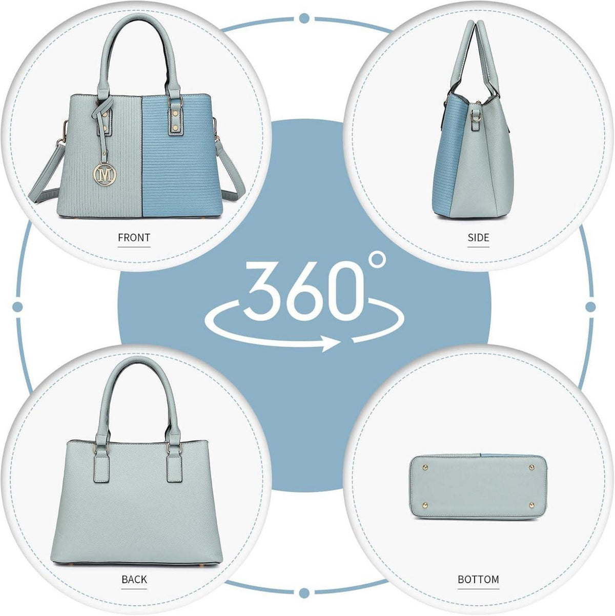 Modische Damen PU Leder Schultertasche Vintage Henkeltasche