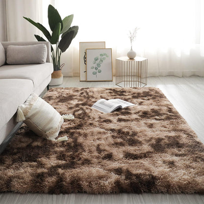 Flauschiger Shaggy Teppich Wohnzimmer 40x120cm Khaki