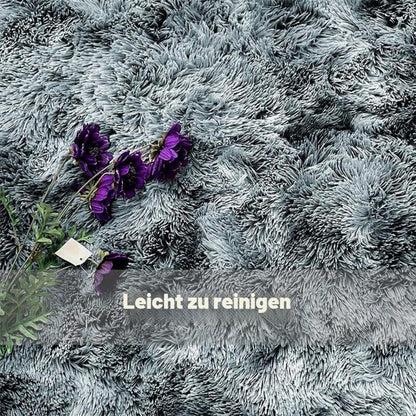 Flauschiger Shaggy Teppich Wohnzimmer 40x120cm Khaki