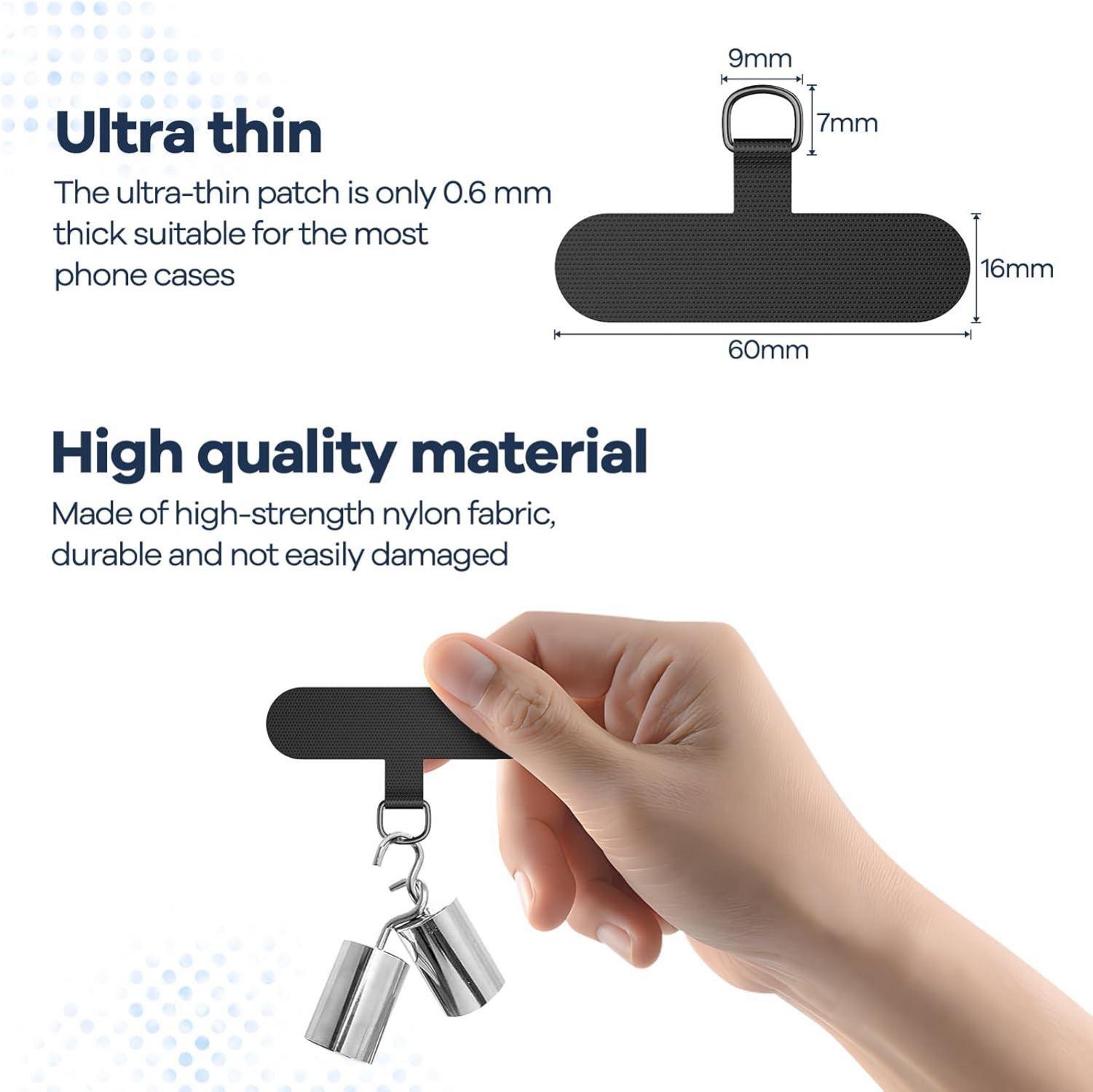 Caslord Universal Handykette mit 2 Stück Patch - Grün