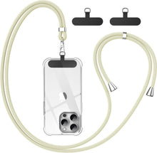 Handykette Universal mit 2 Stück Universelles Patch - Beige