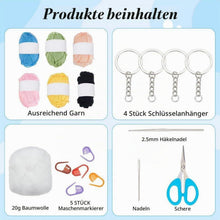 Häkelset Schildkröten Schlüsselanhänger DIY Anfänger Set mit Video