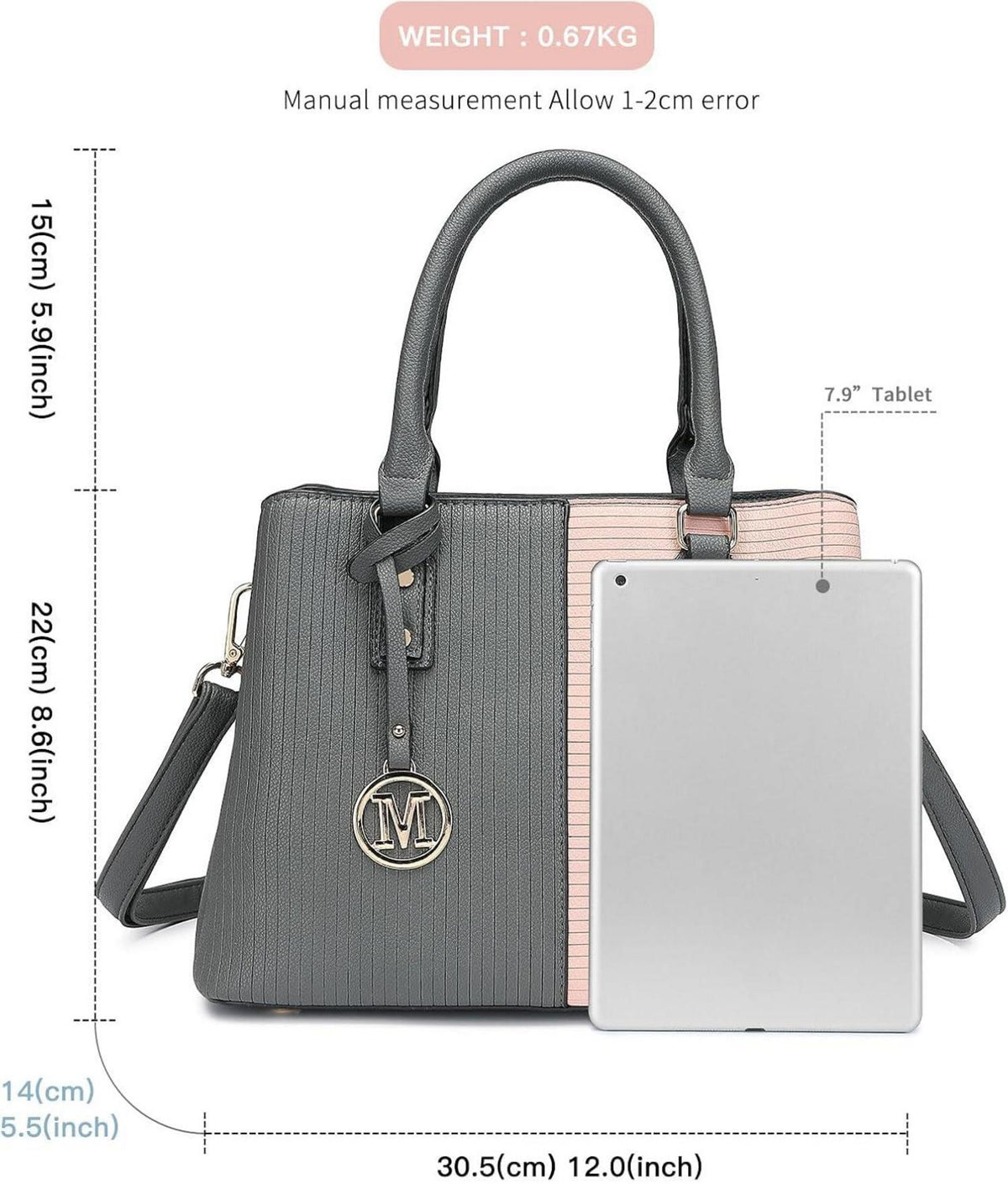 Miss Lulu Damen Handtasche PU Leder Henkeltasche Vintage
