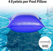 Großes Poolkissen 120x120cm Winter Luftkissen Chlor UV