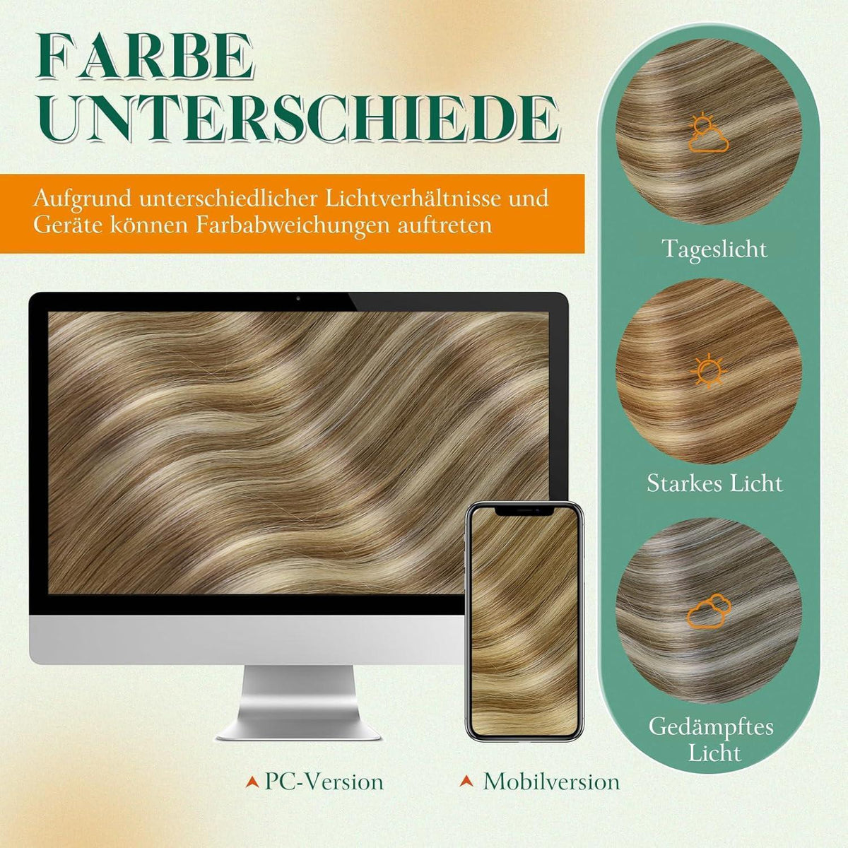 Echthaar Tape Extensions Blond Ombre 55cm 50g #6/60