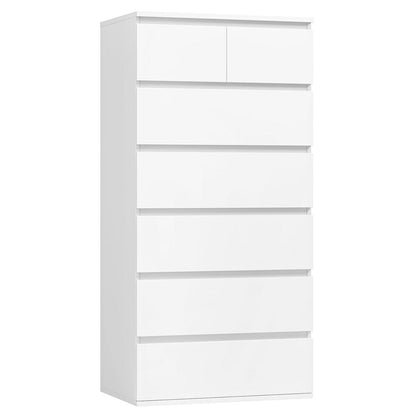 Weiße Kommode mit 7 Schubladen – Schlafzimmer Sideboard 60x40x119cm