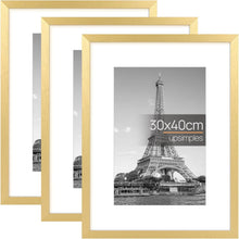 3er Pack 30x40cm Gold Bilderrahmen Set