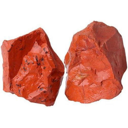 Großer Roter Jaspis Naturstein 2 Stück Meditation Heilsteine