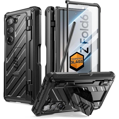 Robuste Hülle mit S Pen Halter & Ständer für Galaxy Z Fold 6