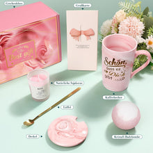 Geschenkset für Frauen Weihnachten Tasse Kerze Badebombe