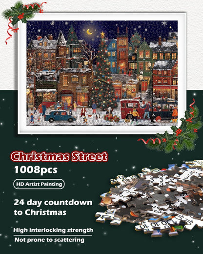 Adventskalender 2024 Jigsaw Puzzles 1008 Teile Weihnachten