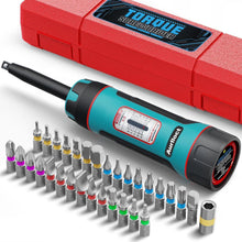 Drehmomentschraubendreher 0.4-2.4 Nm mit 32 Bits und langem Schaft