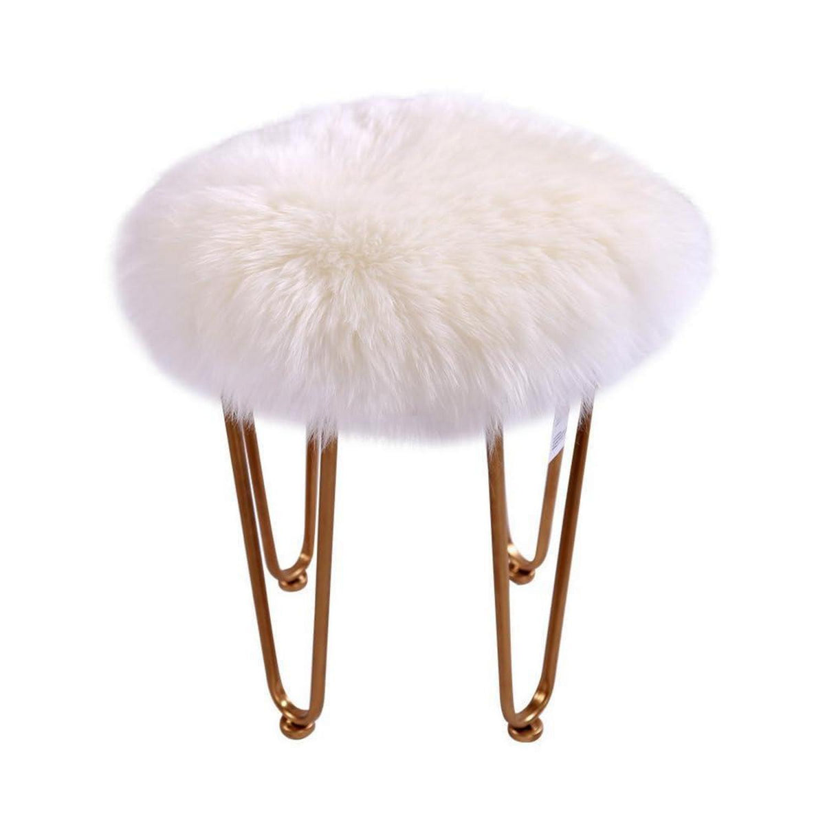 Runder Schaffellteppich Himmelblau – Flauschig & Weich 150x150cm