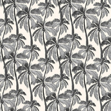 Selbstklebendes Tapeten-Wandpapier Kokoswald Beige Schwarz 10x0,4m
