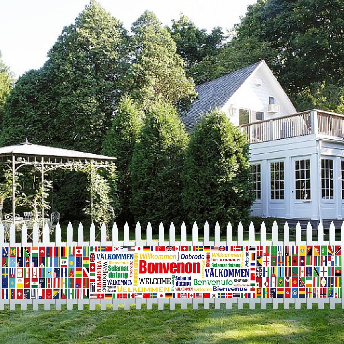AFYHH 2024 Frankreich Paris Flaggen Banner 270 * 40 cm