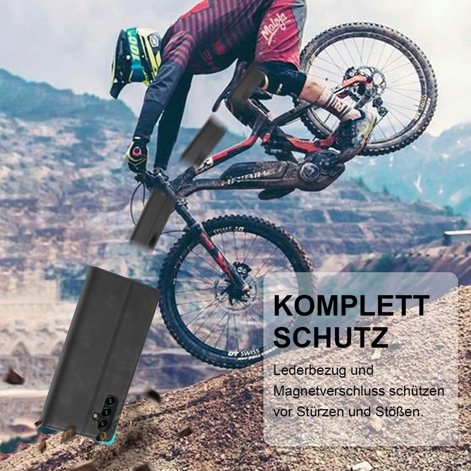Samsung Galaxy A05S Hülle Leder Flip Wallet Case mit Ständer